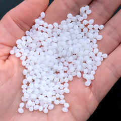 Reusable Resin | Moldable Plastic (Hard) | Mouldable Thermoplastic Beads (100g / White)