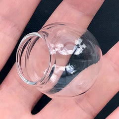 30mm Glass Globe Bubble | Dollhouse Miniature Crystal Ball Making | Hollow Glass Orb for Terrarium Pendant DIY (1 piece)