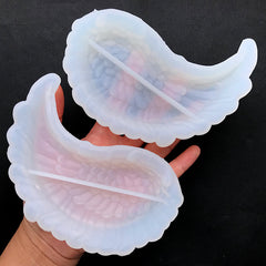 Angel Wing Trinket Dish Silicone Mold (Set of 2) | Kawaii Trinket Tray Making | Magical Girl Home Decoration | Resin Art Supplies (125mm x 80mm)