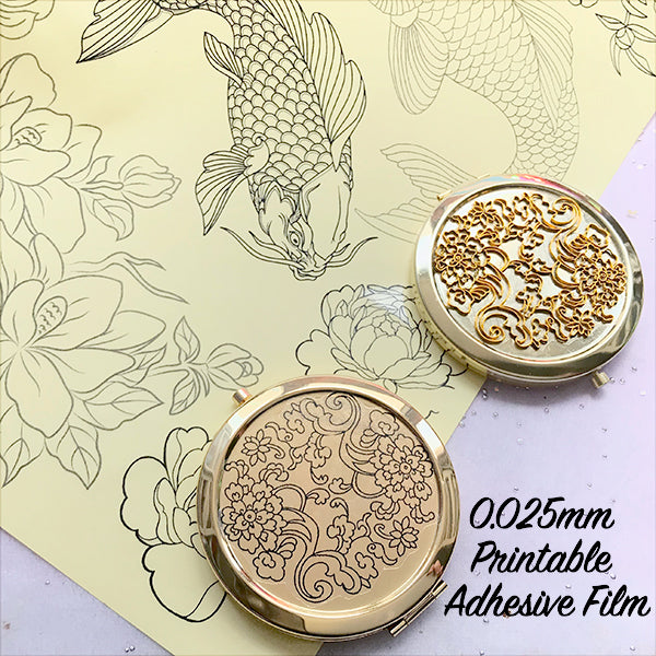 Transparent Printable Adhesive Film Sheet at 0.025mm Thickness for Ink ...
