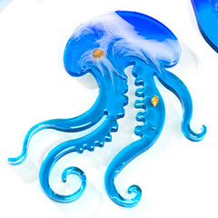 Big Jellyfish Silicone Mold | Large Sea Jelly Mould | Make Your Own Coaster | Home Decoration Craft | Resin Art Supplies (167mm x 194mm)
