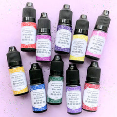 Colored UV Resin (Set of 10 Translucent Colors / 10g each) | Hard Type Sun Light Activated Resin | Ultraviolet Curing Resin | Resin Craft Supplies