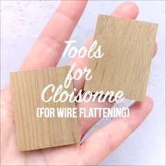 Wire Flattening Tools for Cloisonne (Set of 2 pcs) | Turn Bent Aluminium Wires to Straight