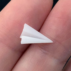 Paper Plane Resin Inclusion | 3D Paper Airplane Embellishment for Resin Art | Resin Jewelry Making (2 pcs / 7mm x 11mm)