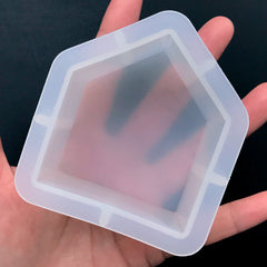 House Shaped Silicone Mold | Geometric House Mould | Paperweight DIY | Resin Craft Supplies (56mm x 64mm)