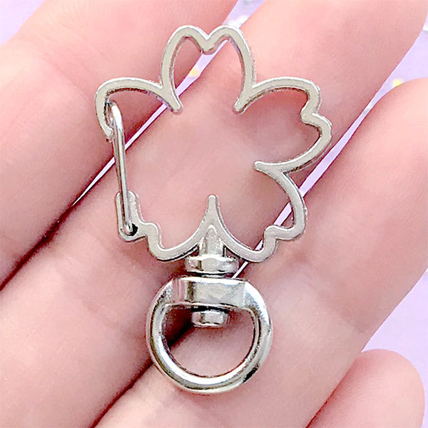 アクセサリー SAKU Sakura Lobster Clasp with Swivel Ring | Cherry Blossom Lanyard