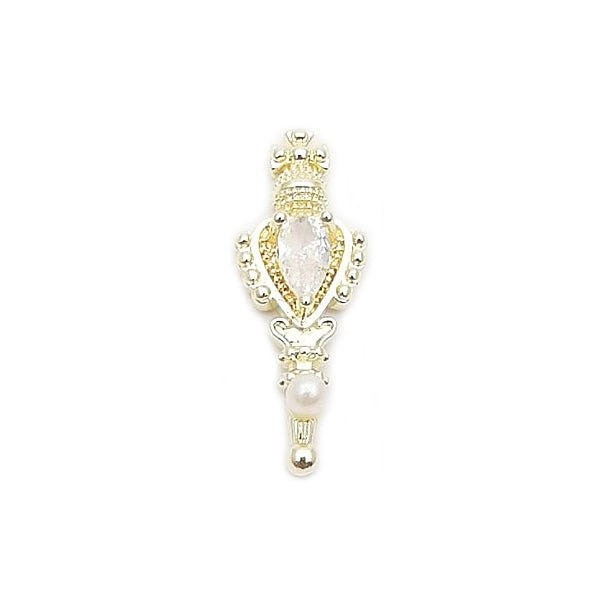 5pcs 3D Alloy Nail Charms Gems Mixed Metal Nail diamonds Rhinestones Nail  Decoration DIY Luxury Nail Jewelry Accessories #9*20mm
