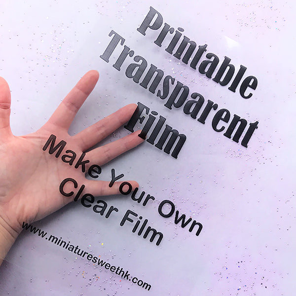 Printing on Transparency Film  Transparent paper, Prints, Laser