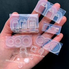 Miniature Jar Silicone Mold (3 Cavity) | Dollhouse Square Jam Bottle Mould in 3D | Mini Food DIY | Doll House Craft Supplies