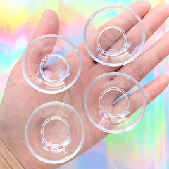 Miniature Bowl | Dollhouse Salad Bowl | Mini Food DIY | Doll Food Craft Supplies (Clear / 4 pcs / 42mm x 20mm)