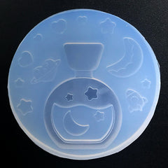 Magical Potion Shaker with Shaker Bits Silicone Mold (12 Cavity) | Kawaii Resin Shaker Charm Making | Decoden Cabochon DIY