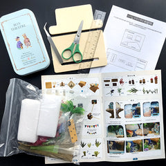 Dollhouse Miniature Box Theatre Craft Kit in 1:24 Scale | Island Adventures | Doll House Toy | Birthday Gift