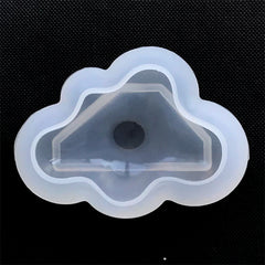 Puffy Cloud Silicone Mold | Kawaii Paperweight Making | UV Resin Art Supplies | Epoxy Resin Mould (66mm x 47mm)