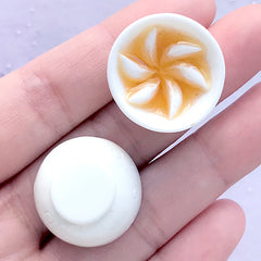 3D Dollhouse Dumpling Cabochon | Miniature Chinese Food | Realistic Dim Sum Cabochons (2 pcs / 23mm x 14mm)