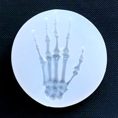 Skeleton Hand Mold | Halloween Silicone Mold | Creepy Cute Mold | Kawaii Goth Cabochon DIY | Spooky Decoden Supplies (30mm x 49mm)