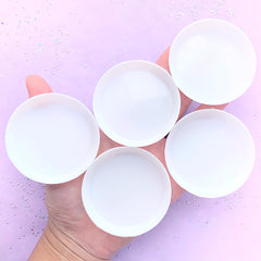Round Rhinestone Tray (Set of 5) | Small Container | Craft Tool | Decoden Supplies | Jewelry Making