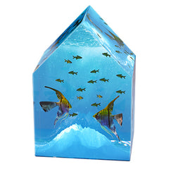 Geometric House Silicone Mold | House Shaped Paperweight Mould | Resin Art Supplies (65mm x 95mm)
