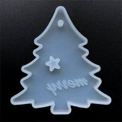 Christmas Tree Ornament Silicone Mold for Resin Art | Holiday Home Deco | UV Resin Mould | Epoxy Resin Crafts (83mm x 90mm)