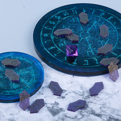 Viking Rune Stones Silicone Mold (25 Cavity) | Vegvisir Norse Stones Mould | Stones with Elder Futhark Runic Alphabets Mold