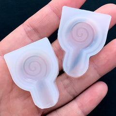 3D lollipop Silicone Mold | Miniature Candy Lolly Mold | Kawaii Sweet Deco | Soft Clear Mold for UV Resin (20mm x 34mm)