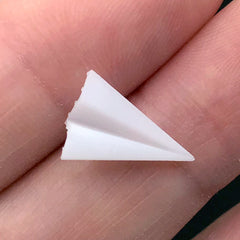 Paper Airplane Resin Inclusions | 3D Paper Aeroplane Embellishments for Resin Craft | Resin Jewelry DIY (2 pcs / 9mm x 13mm)