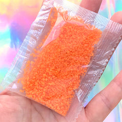 Glow in the Dark Sprinkles | Fluorescent Sand Particles | Phosphorescent Sand | Filling Materials for Resin Art (Yellow Orange / 10 grams)