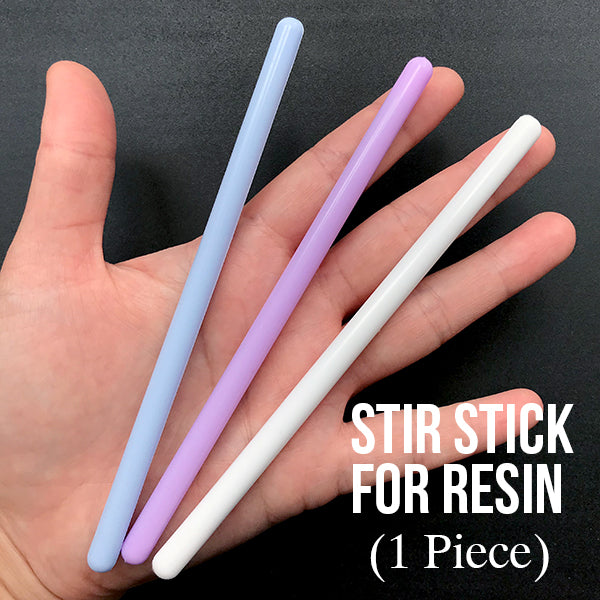 Silicone Stir Stick with Embedded Steel Core for Resin Art, Reusable, MiniatureSweet, Kawaii Resin Crafts, Decoden Cabochons Supplies