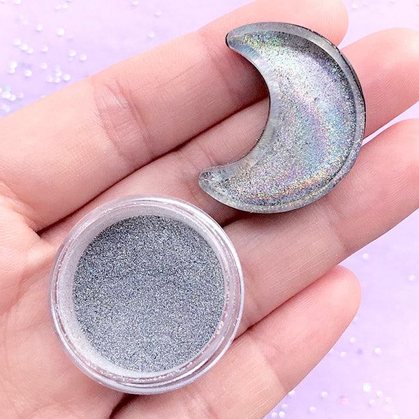 SILVER SPARKLE Holographic Eyeshadow Holographic Pigment 