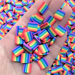 Rainbow Polymer Clay Sprinkles | Kawaii Craft Supplies | Resin Shaker Fillers | Cute Embellishments (5 grams)