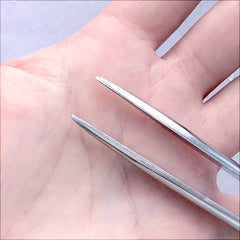 Sturdy Straight Tweezers | Wire Bending Tool for Cloisonne Craft | Wire Wrapping Tool