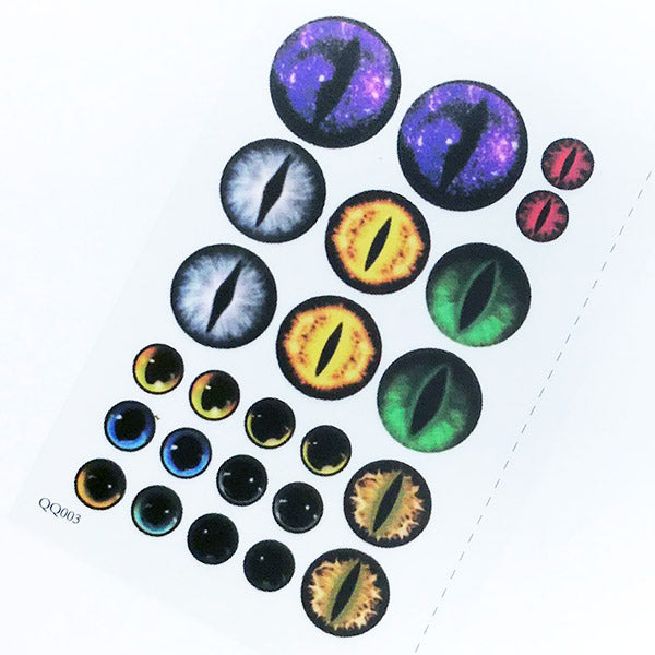 Cat Eyes and Doll Eye Clear Film Sheet for UV Resin Jewellery DIY | Resin Inclusions | Resin Fillers for Epoxy Resin