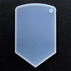 Gonfalon Flag Silicone Mold | Heraldic Flag Mold | Resin Pendant Making | Epoxy Resin Art Supplies (47mm x 75mm)