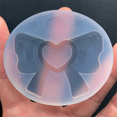 Drippy Ribbon Shaker Charm Silicone Mold | Decoden Cabochon Mould | Kawaii Resin Jewelry DIY