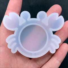 Crab Shaker Charm Silicone Mold | Marine Life Mould | Resin Shaker Making | Kawaii Animal Mold | Resin Craft Supplies (60mm x 45mm)