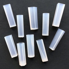 Long Crystal Pendant Silicone Mold (Set of 10) | Faux Crystal Point DIY | Crystal Bar Mould | Resin Jewellery Supplies | UV Resin Craft