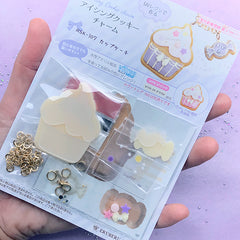 Sweet Icing Cookie Charm DIY | Fake Sugar Cookie Pendant Making | Faux Food Jewelry | Kawaii UV Resin Craft Kit
