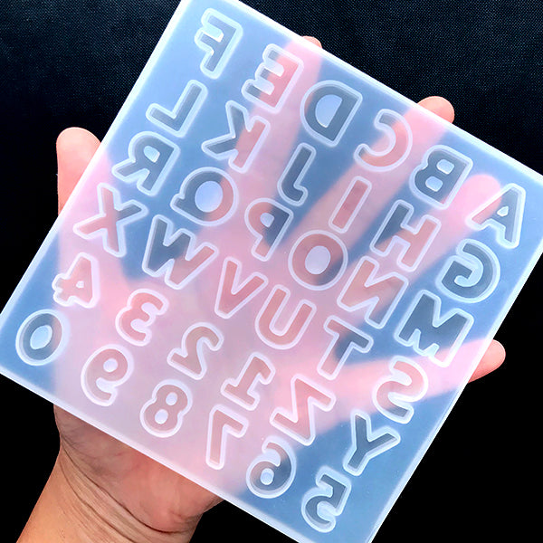 Capital Letter and Number Silicone Mold (36 Cavity) | Uppercase Letter Mould | Alphabet A to Z Mold | 0 to 9 Mold | Resin Art Supplies