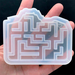Camera Maze Shaker Silicone Mold | Resin Shaker Charm DIY | Shake Shake Cabochon Making | Kawaii Craft Supplies (85mm x 69mm)