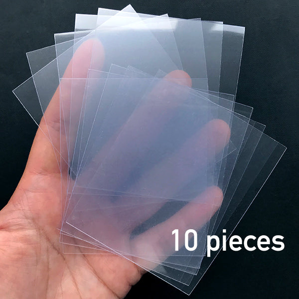 Clear Plastic Film for Resin Shaker Charm Making, Transparent Sheet f, MiniatureSweet, Kawaii Resin Crafts, Decoden Cabochons Supplies