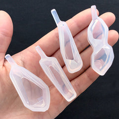 Assorted Gemstone Silicone Mold (Set of 4) | Gem Molds | Faux Jewel DIY | Faceted Crystal Mould | Resin Craft Supplies