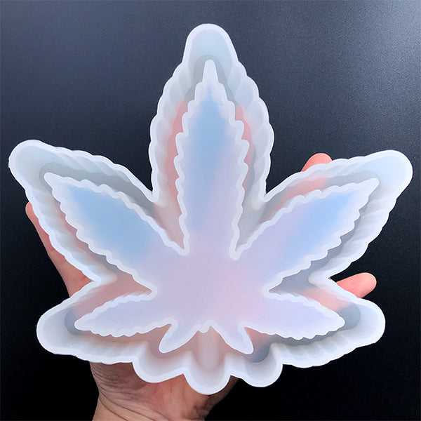 Cannabis Marijuana Pot Weed Leaf Shape Silicone Ice Cube Mold Mould Tray