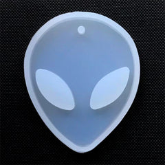 Alien Silicone Mold | Extraterrestrial Cabochon DIY | ET Mold | Sci Fi Jewelry DIY | Resin Art Supplies (42mm x 53mm)