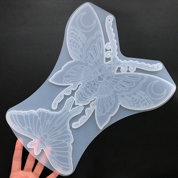 Mini Butterfly Silicone Mold (6 Cavity) | Tiny Insect Embellishment Making  | Clear Mould for UV Resin | Resin Inclusion DIY | Nail Decoration