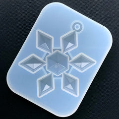 Large Snowflake Silicone Mold | Christmas Ornament DIY | Holiday Embellishment Making | Resin Art Supplies (58mm x 74mm)