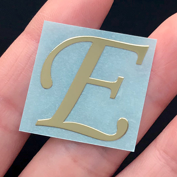 Metallic Gold Capital Letter Sticker Uppercase Initial Sticker Alp