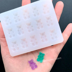 Sugar Bear Candy Silicone Mold (15 Cavity) | Fake Food Making | Faux Food Jewellery DIY | Kawaii Decoden Craft Supplies (11mm x 16mm)