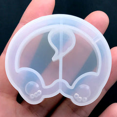 Corgi Butt Resin Shaker Silicone Mold | Dog Butt Shaker Charm Making | Animal Butt Mold for Kawaii Resin Art (53mm x 45mm)