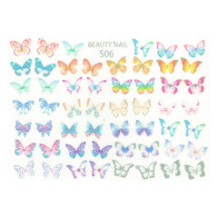 Dreamy Butterfly Shrink Plastic Sheet | Kawaii Jewelry DIY | 3D Embellishment Making | Nail Designs (1 Sheet / Translucent)