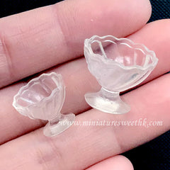 Miniature Parfait Cup Silicone Mold | 3D Ice Cream Sundae Mold | Dollhouse Dessert Glass DIY | Fake Food Craft | UV Resin Art Supplies
