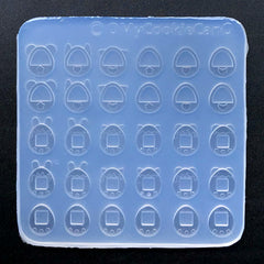 Miniature Tamagotchi Silicone Mold (30 Cavity) | Dollhouse Toy Game Mould | Kawaii Resin Craft Supplies